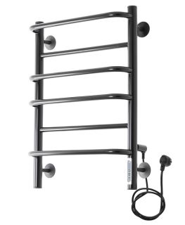 Полотенцесушитель электрический Domoterm Орфей DMT П6 400x600 EK R чёрный